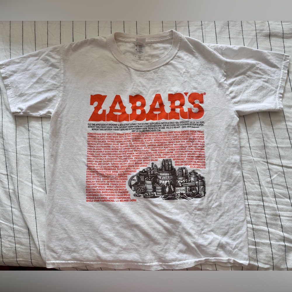 ZABARS White Cotton T-Shirt - Youth Large